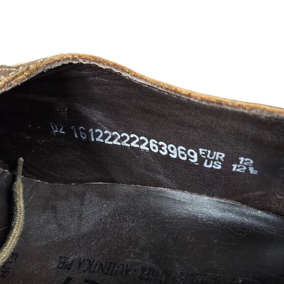 Mephisto Shoes Mens Size 12.5 Brown Leather Derby Air Jet Comfort Dress Lace Up - Picture 5 of 12